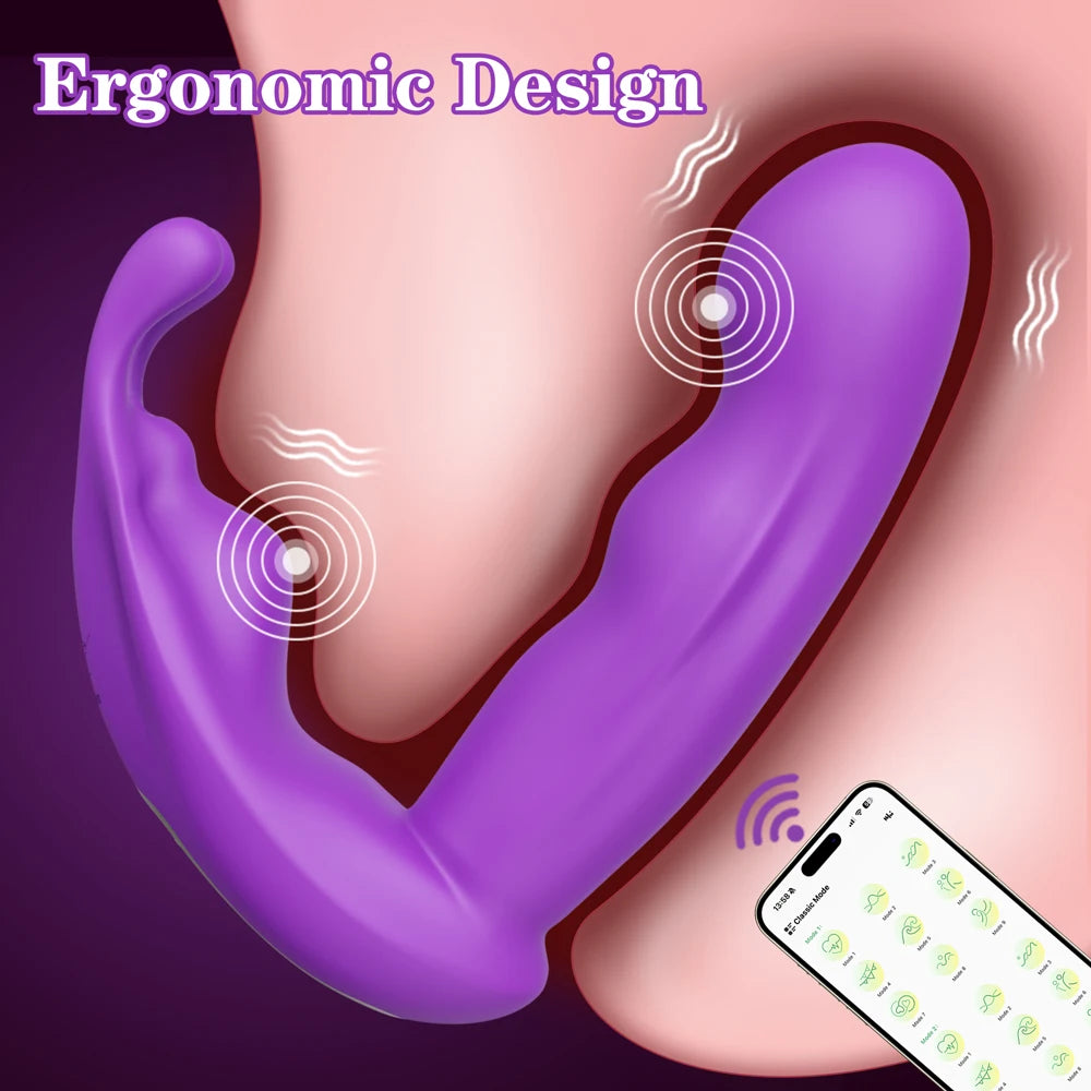 APP-Controlled Rabbit Panty Vibrator for G-Spot & Clit