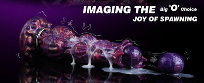 Inflatable Ovipositor Dildo - Egg-Laying Fantasy Toy for Vaginal & Anal Play