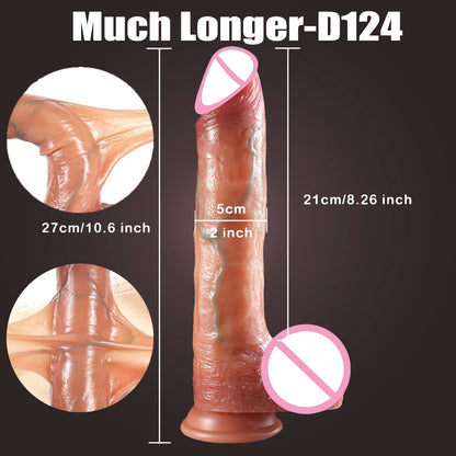Sliding Foreskin Dildo - Big Realistic Cock for Anal & Solo Play
