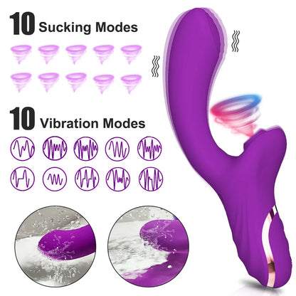 20-Mode Clitoral Sucking Vibrator with Vacuum Stimulator