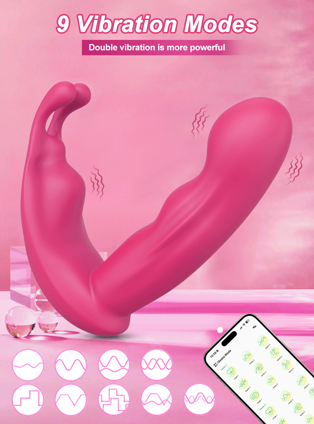 APP Control Thrusting Dildo: Rotating Telescopic G-Spot Massager