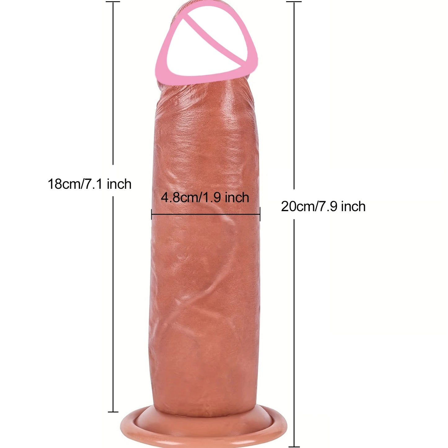 Extra Realistic Dildo with Moving Foreskin - Lifelike Penetration & Anal Stimulator