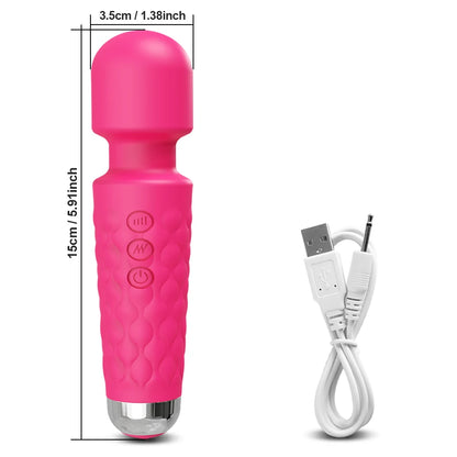 Wand Vibrator for Clitoral Nipple & Breast Stimulation