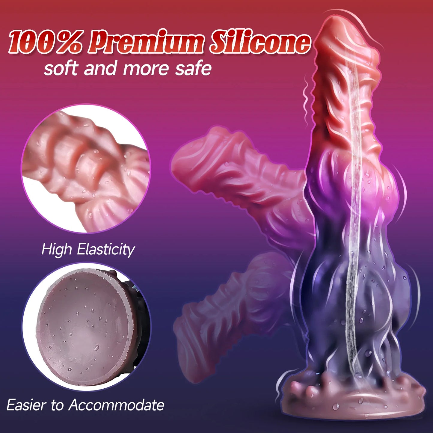 Animal Knot Dildo with Squirting Ejaculation Function