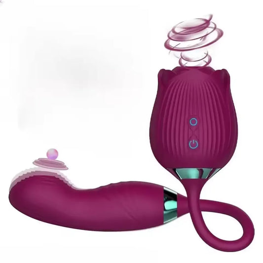 10-Speed Rose Vibrator for Clitoral & G-Spot Stimulation