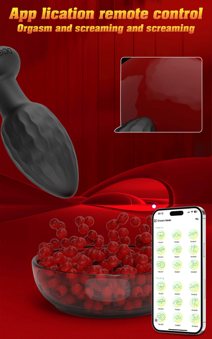 APP Control LED Vibrating Butt Plug
