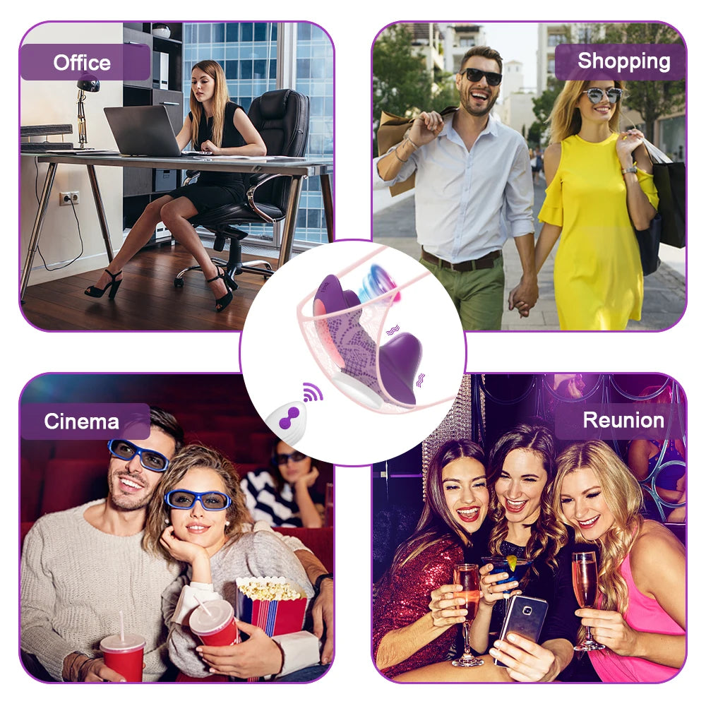 Remote Control Clit Sucker Panty with Magnetic Seal