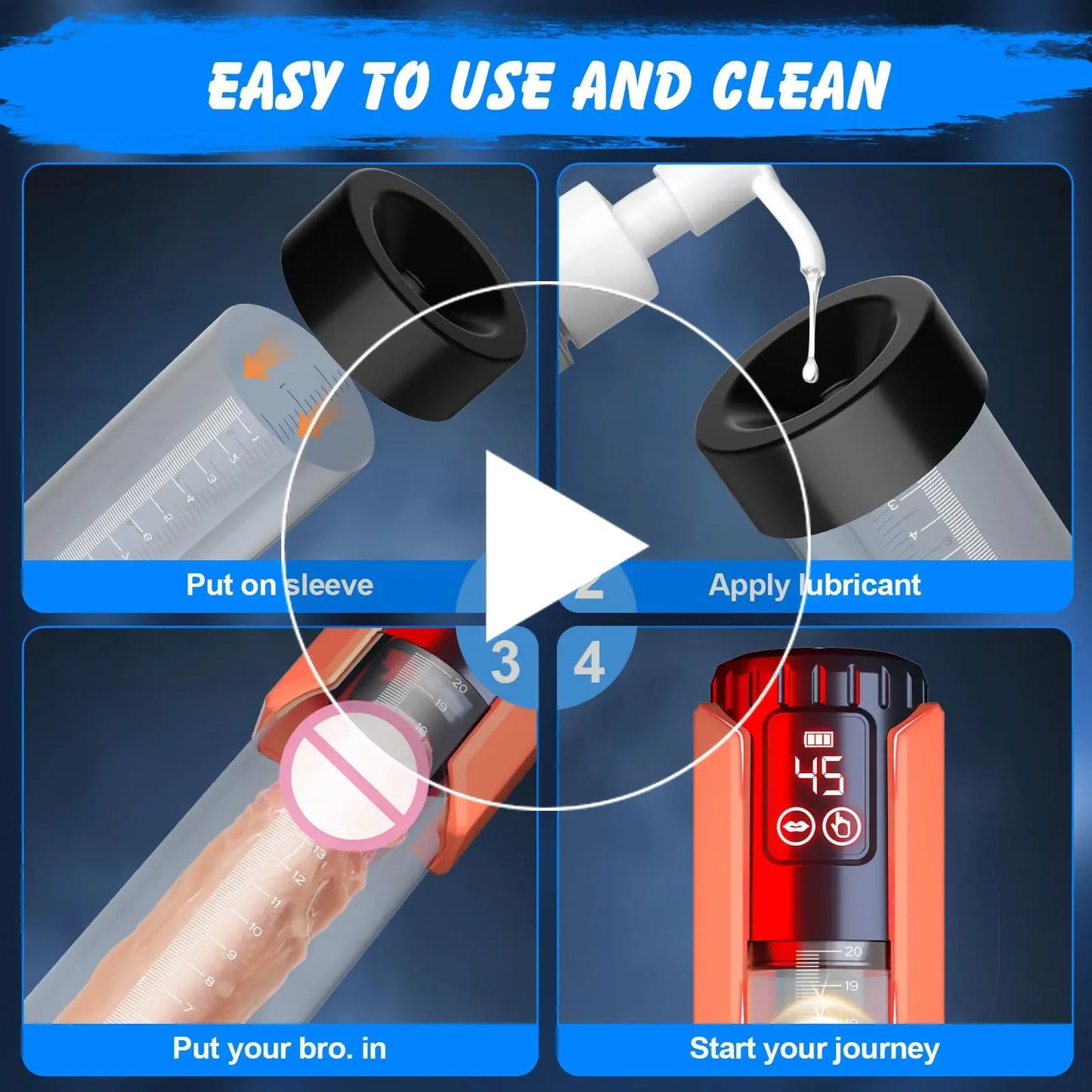 Automatic Electric Penis Pump with Sucking & Vibration