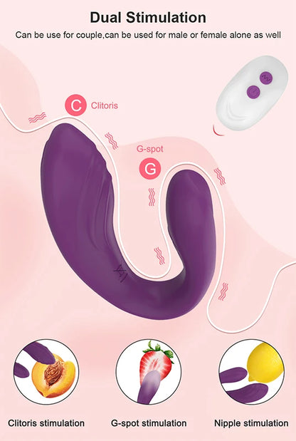 Remote G-Spot & Clitoral Vibrator Panty for Women