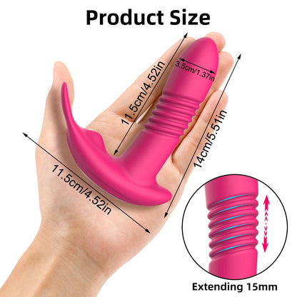APP Control Thrusting Dildo: Rotating Telescopic G-Spot Massager