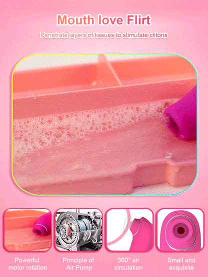 Clitoral Suction Oral Nipple Vibrator Sex Toy for Women