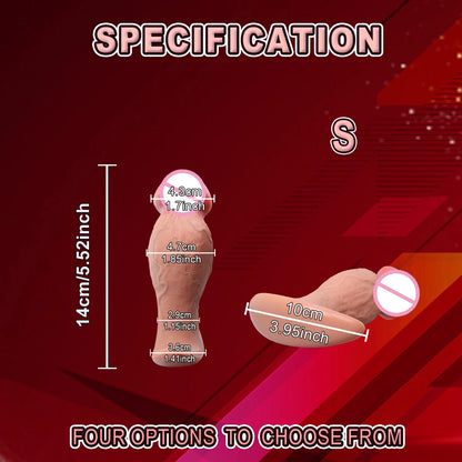 Anal Plug & Realistic Dildo - Dual Pleasure