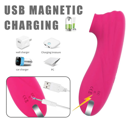 Clitoral Suction Vibrator with Nipple Stimulation