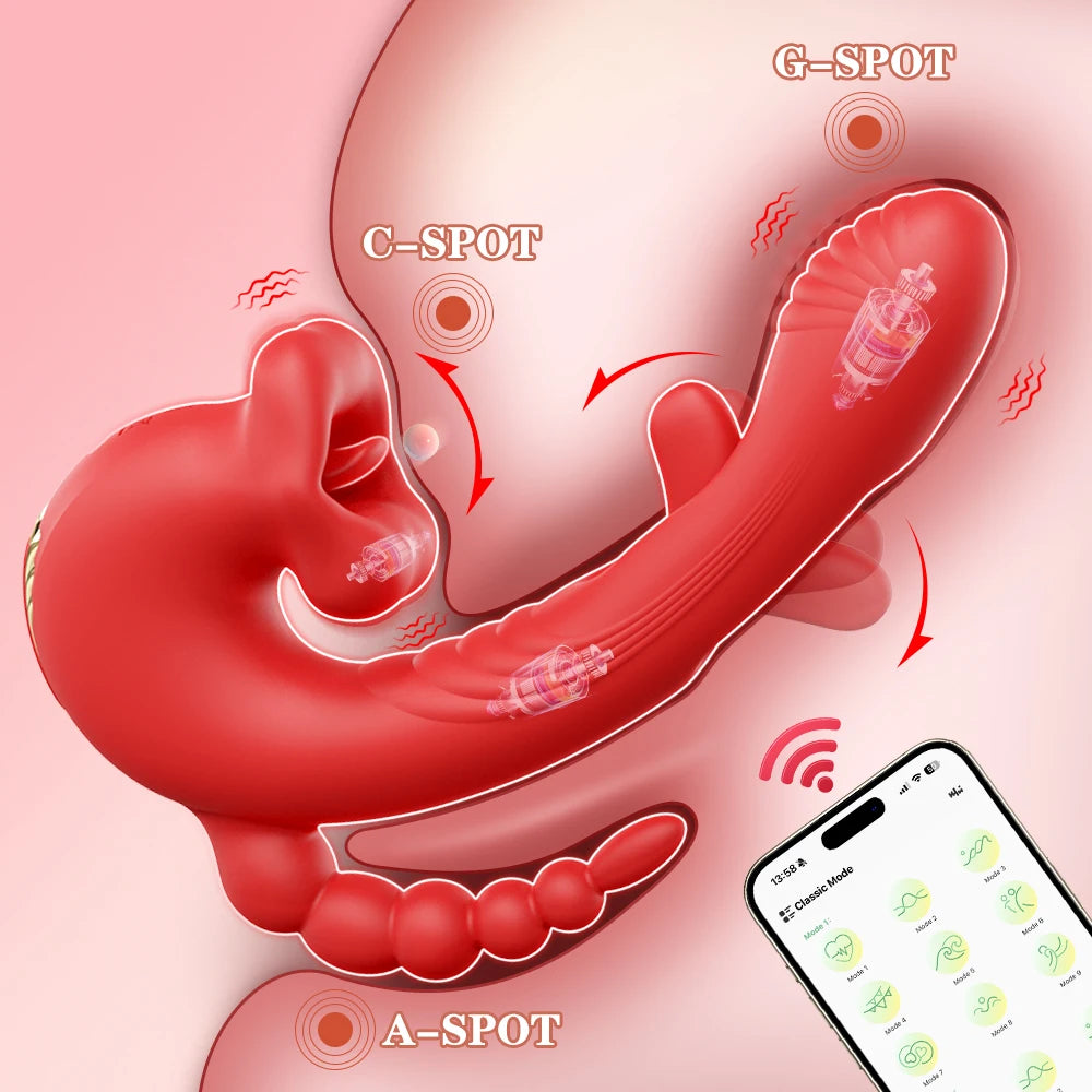 APP-Controlled Tapping Vibrator for G-Spot & Clitoris