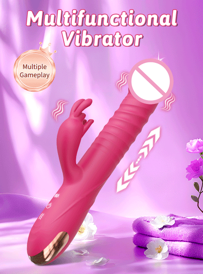 Dildo Vibrator with 3 Thrusting & 10 Vibration Patterns