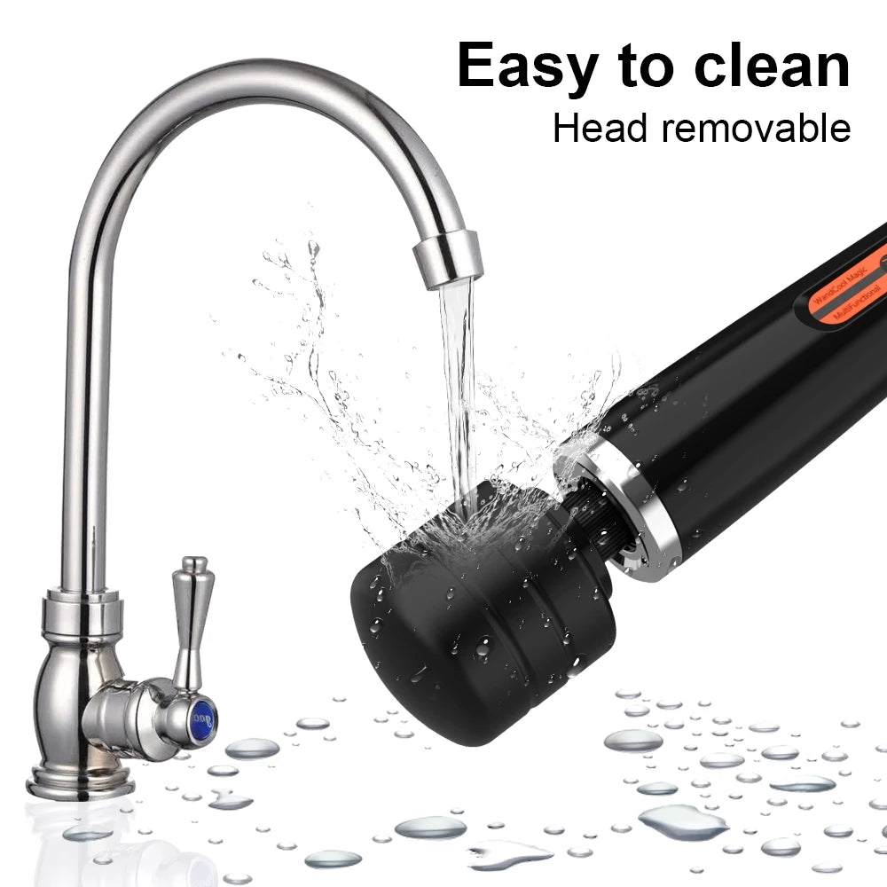 Large Wand Massager for Full-Body Clitoral and Nipple Stimulation