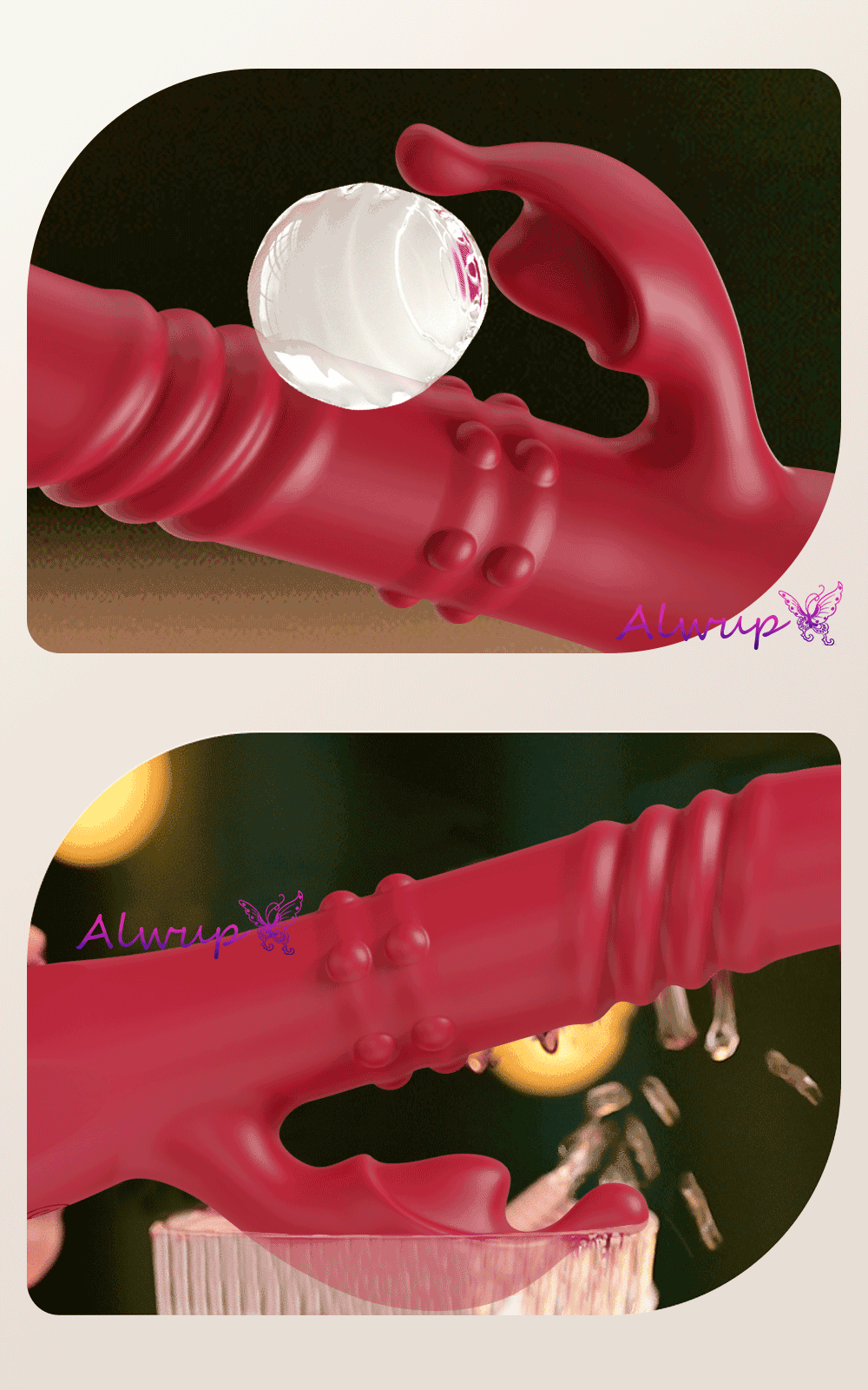 Rotating Rabbit Vibrator for G-Spot and Clitoral Stimulation