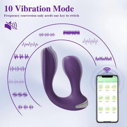APP-Controlled Dual-Ended Panty Vibrator for Clit & Anal