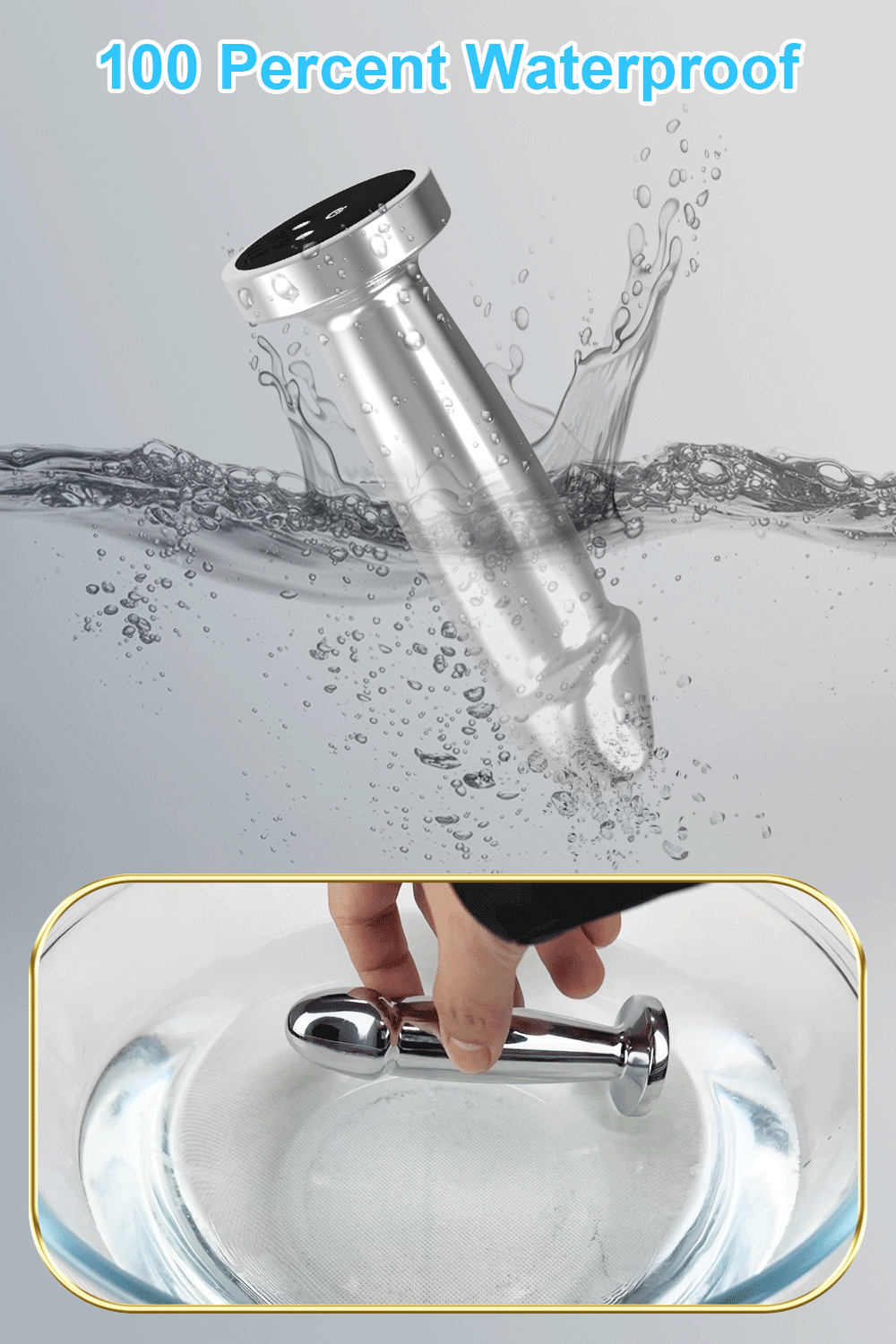 APP Controlled Butt Plug - Stainless Steel & Vibration