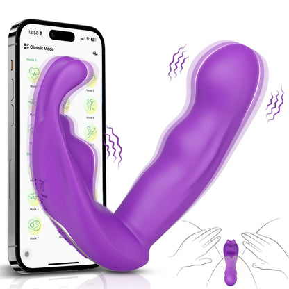 APP-Controlled Rabbit Panty Vibrator for G-Spot & Clit