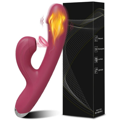 Heating Clitoral Sucker with G-Spot Vibration & Suction