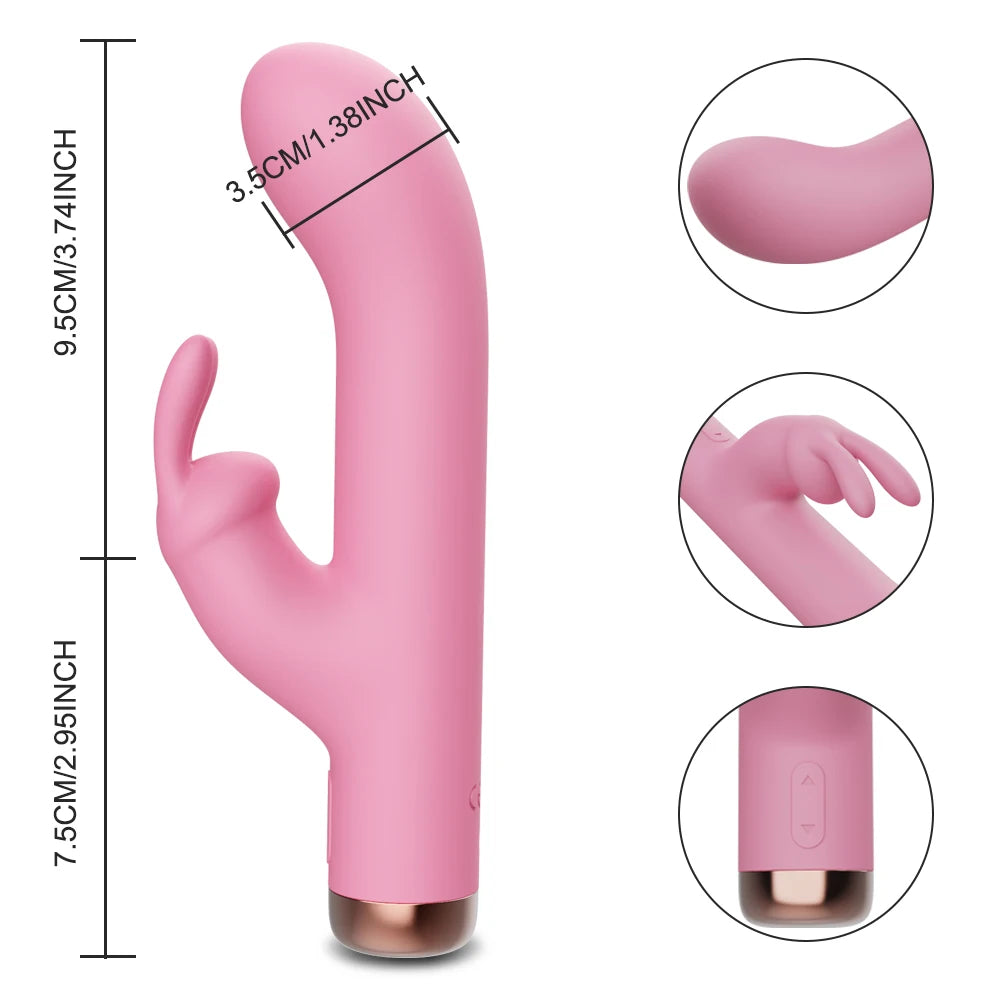 10-Speed Rabbit Vibrator: G-Spot & Clitoris Stimulator
