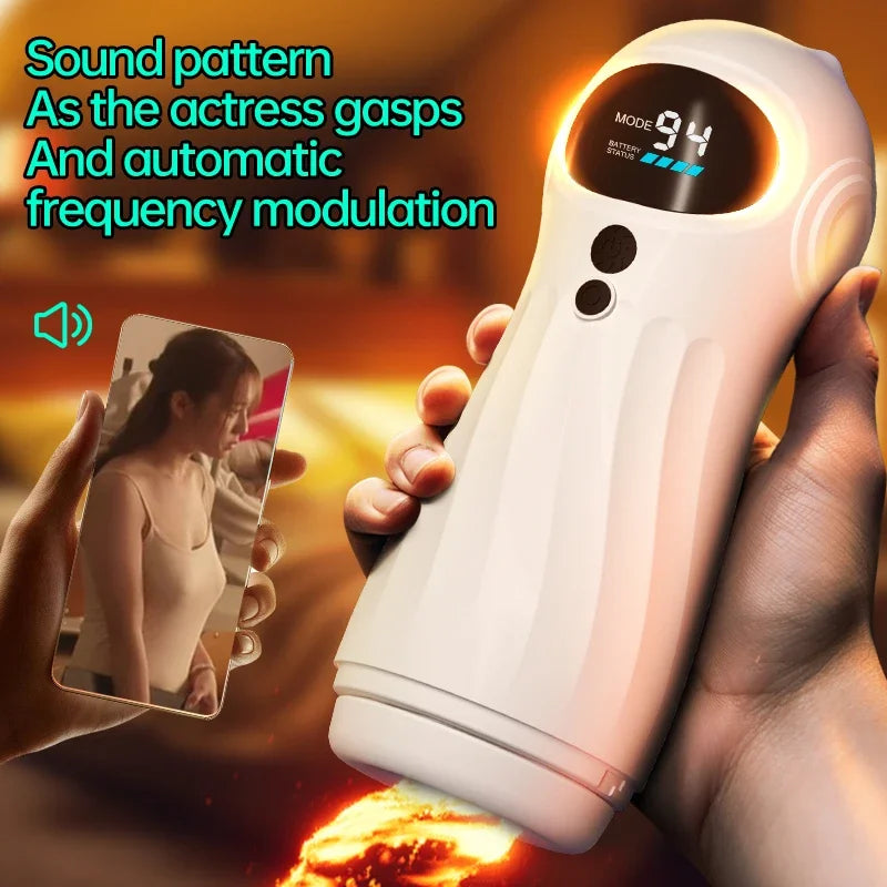 Automatic Sucker Male Masturbator with 9 Vibration & 4 Suction Modes