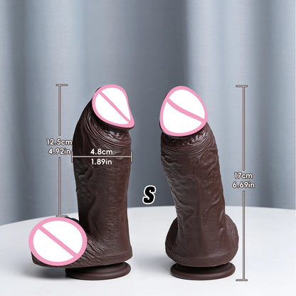 Huge Veined Realistic Dildo with Suction Cup