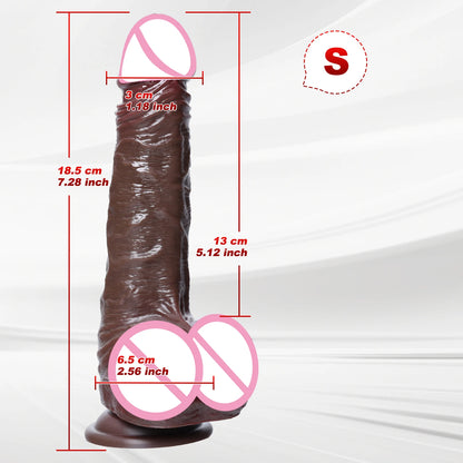 Large Silicone Foreskin Dildo - Designed for G-Spot, Vaginal & Anal Stimulation