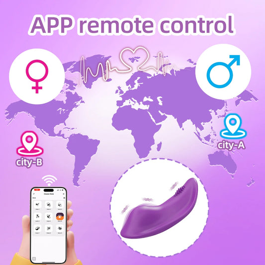 Wearable APP-Controlled Clit Vibrator for Couples & Solo Play