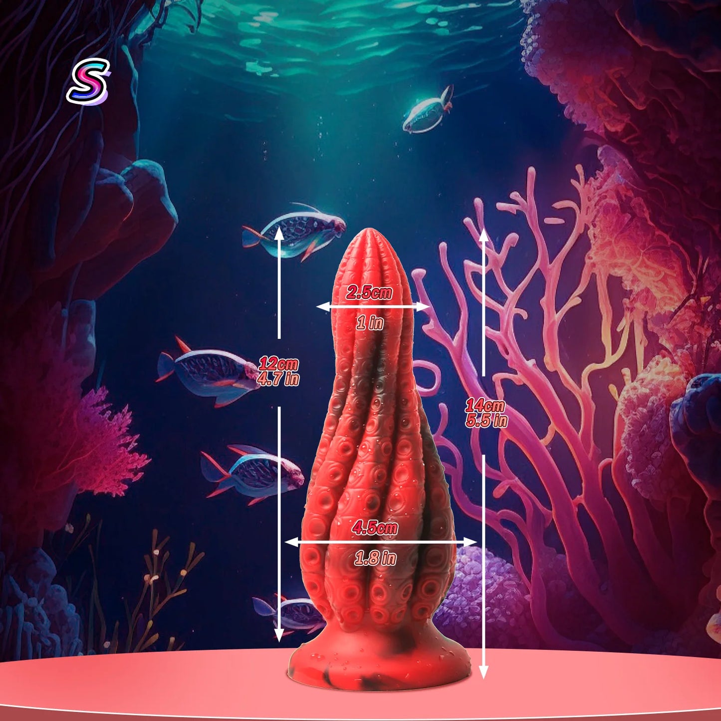 Octopus Tentacle Butt Plug - Dual Vaginal & Anal Dilator