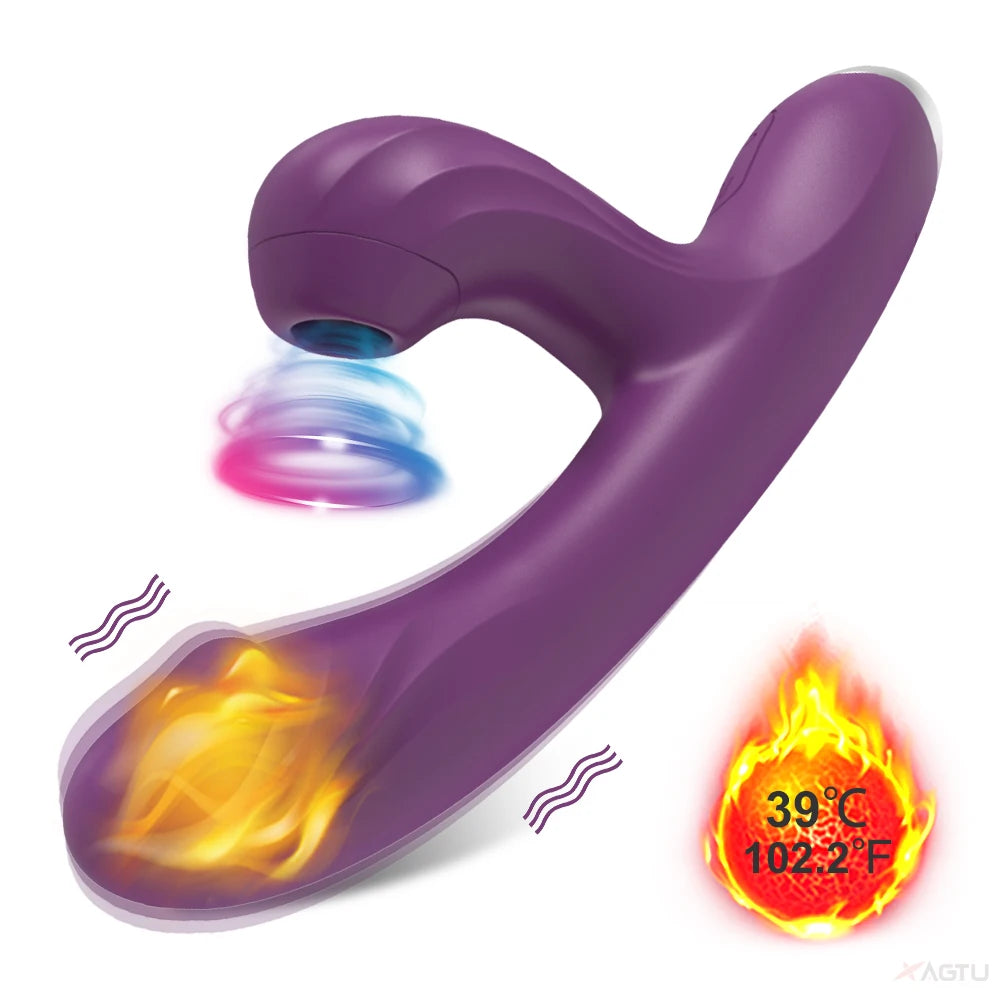 Powerful Rabbit Vibrator: Dual G-Spot & Clitoral Dildo