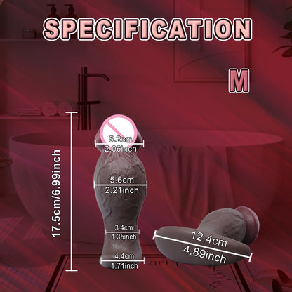 Anal Plug & Realistic Dildo - Dual Pleasure