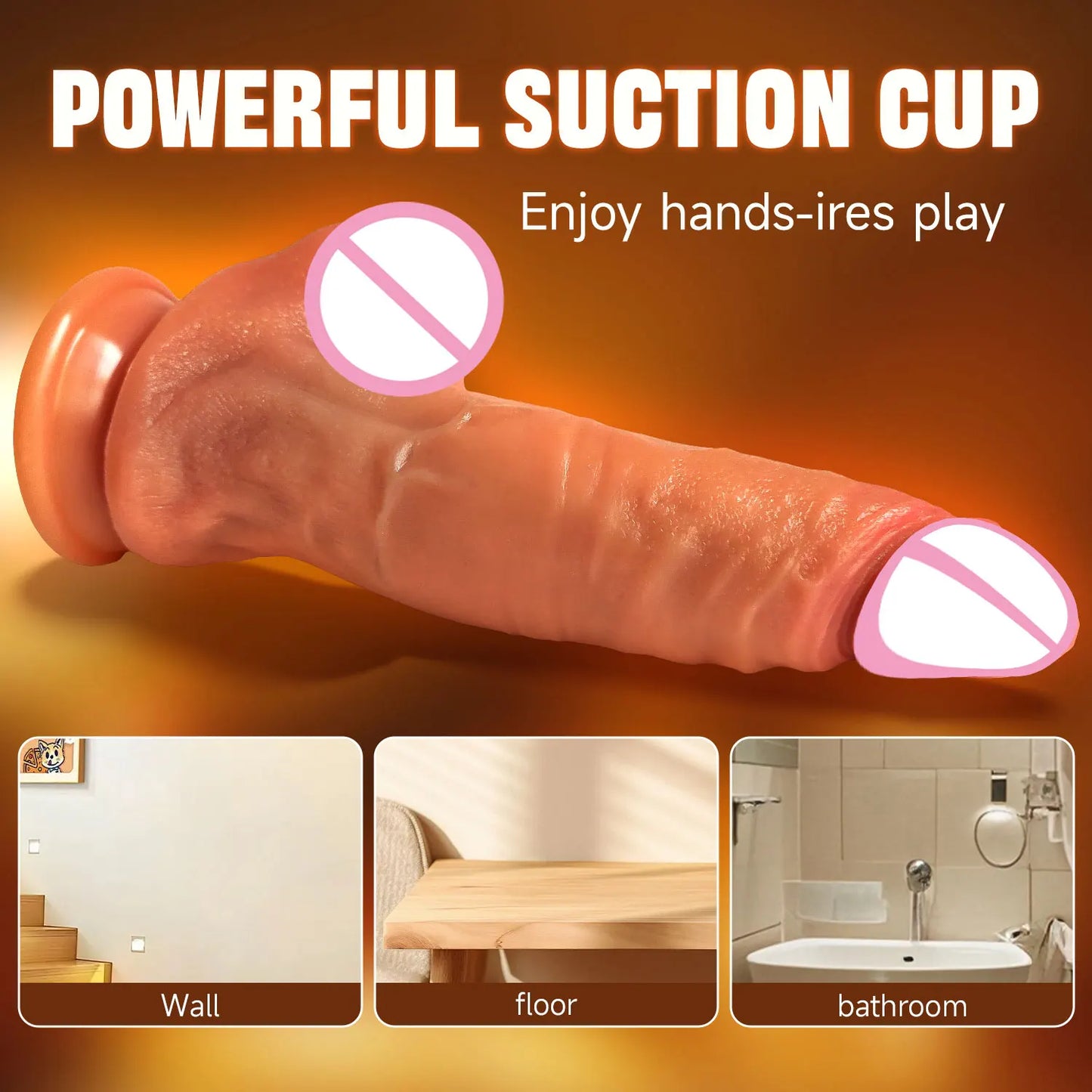 Squirting Silicone Dildo with Balls - Soft Anal Plug Toy for Women