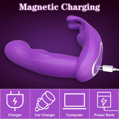 App Controll Thrusting Vibrator for G-Spot & Clit