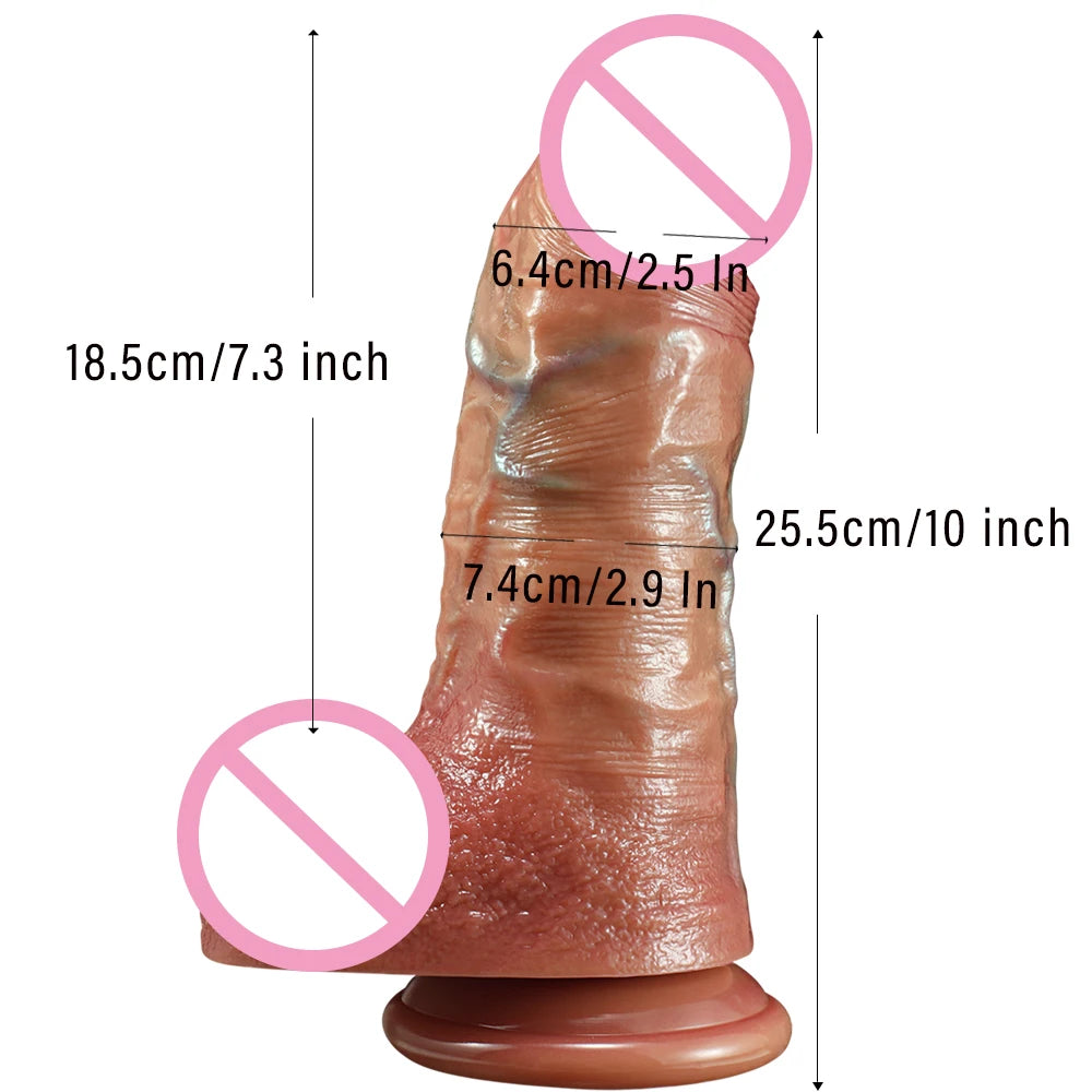 Super Realistic Thick Dildo with Strong Suction Cup