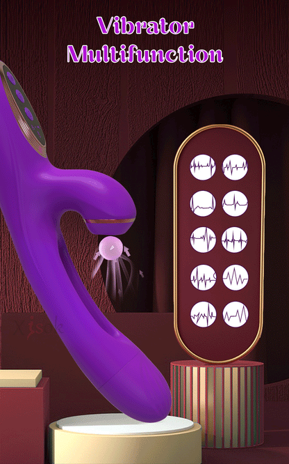 Tapping Flapping Vagina Vibrator & Clit Sucker Rabbit