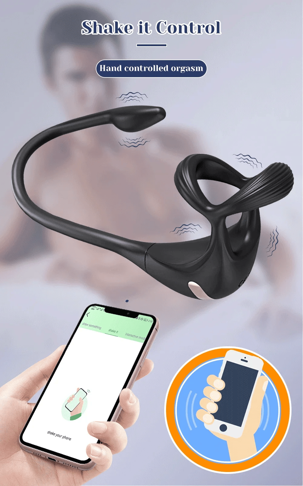 APP Control Beginner Prostate Massager & Vibrating Butt Plug Cock Ring