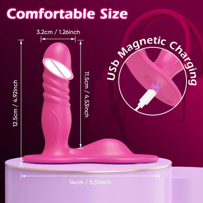 APP-Controlled Grinding Strap-On for G-Spot & Clit