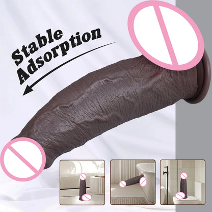 Large Silicone Foreskin Dildo - Designed for G-Spot, Vaginal & Anal Stimulation