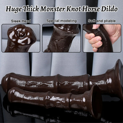 Horse Dildo with Suction Cup - Realistic Animal Toy