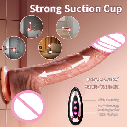 Wireless Heated Dildo for G-Spot Stimulation
