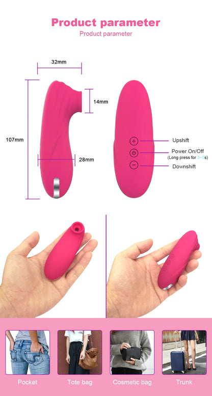 Clitoral Suction Vibrator with Nipple Stimulation
