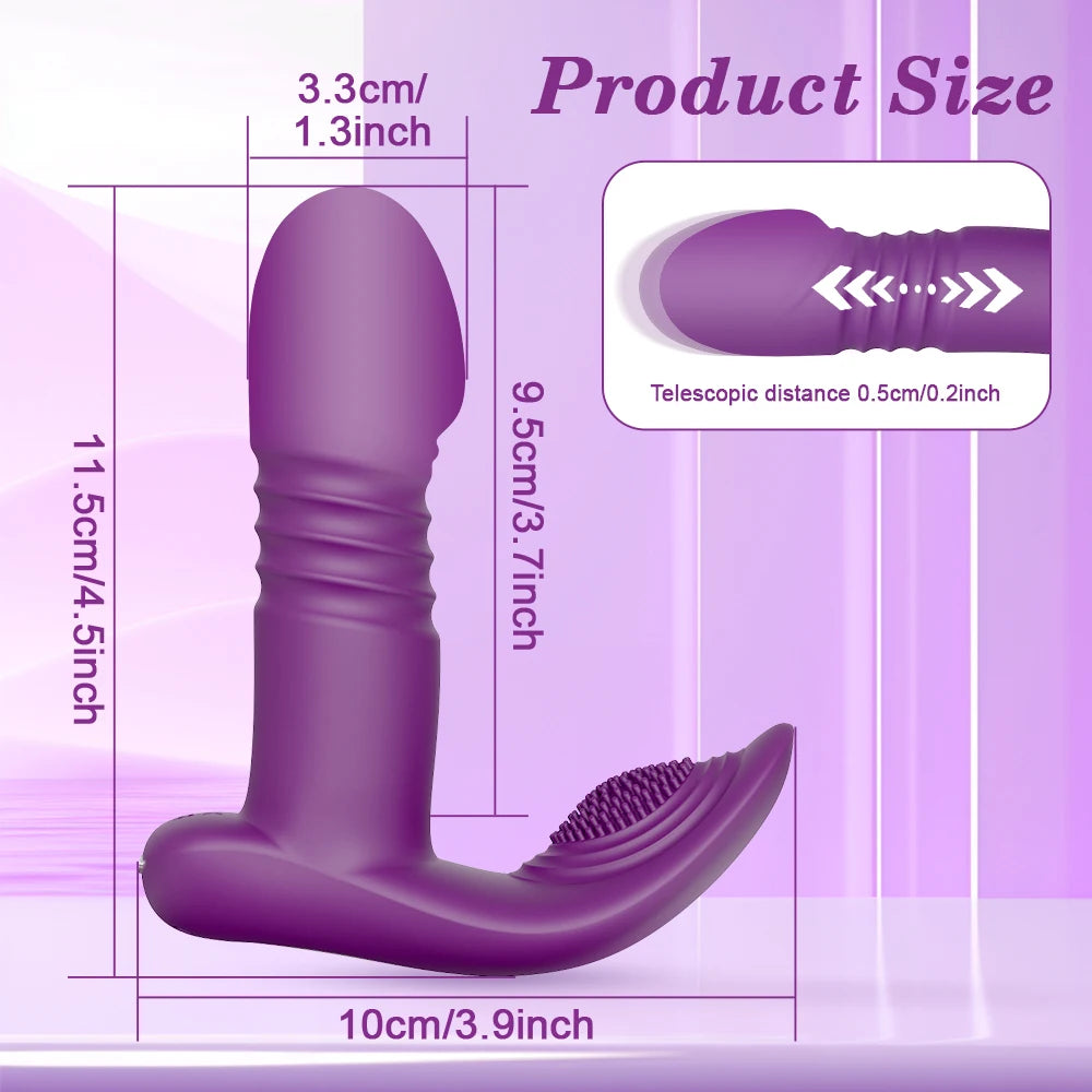 APP-Controlled Thrusting Panty for G-Spot & Clitoral Pleasure