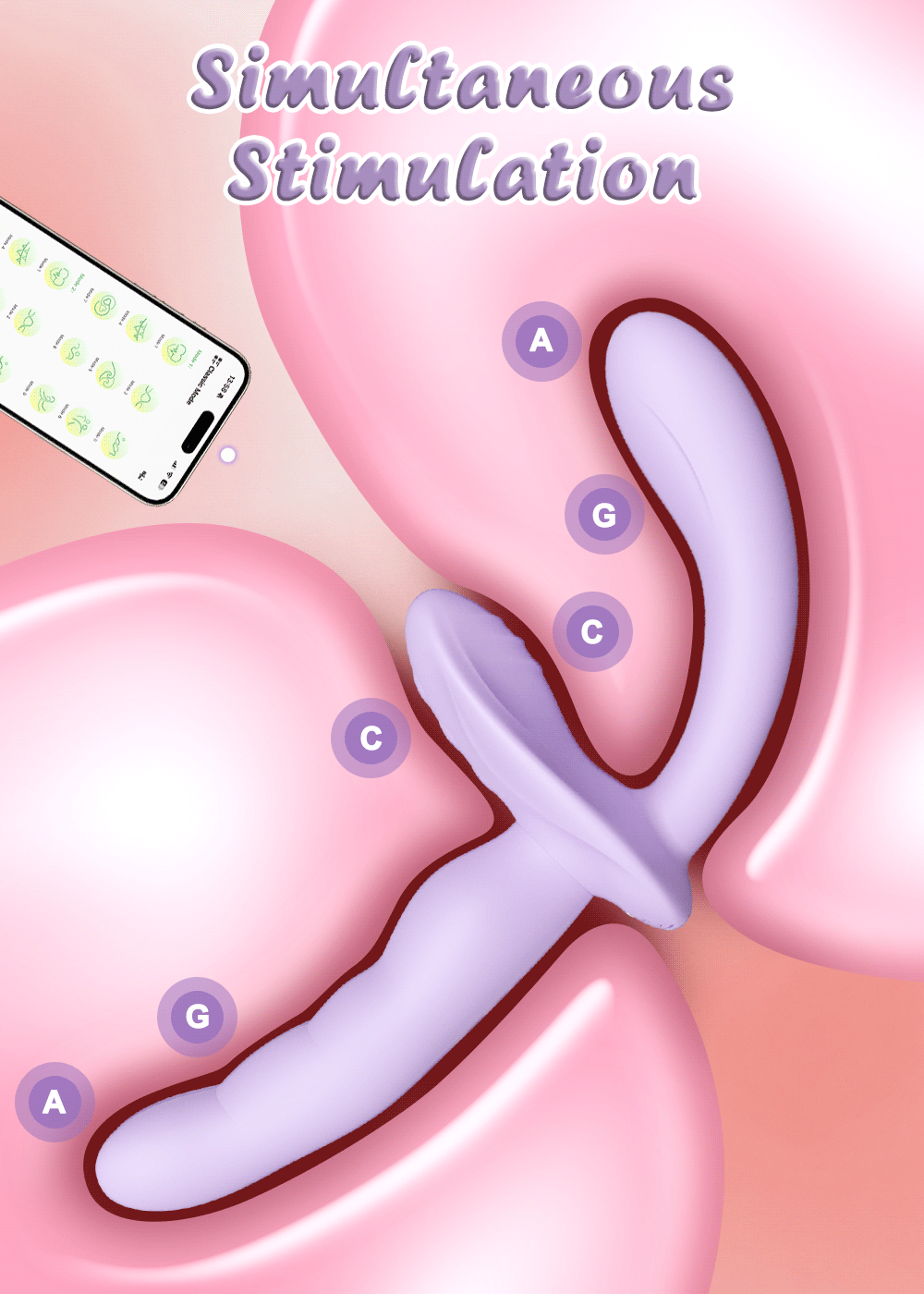 APP-Controlled 2-in-1 Wearable Dildo for G-Spot & Clit