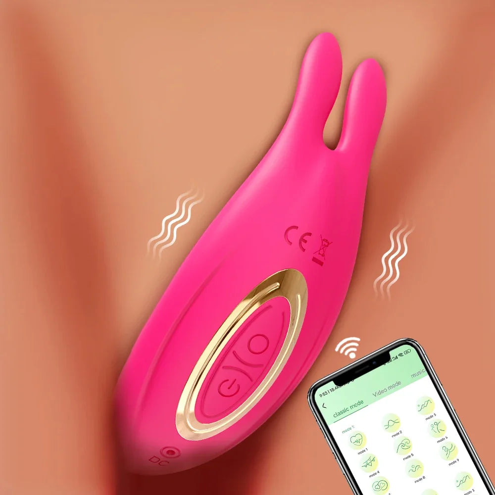 App Controll Thrusting Vibrator for G-Spot & Clit
