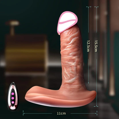 Wearable Remote Thrusting Dildo for Women