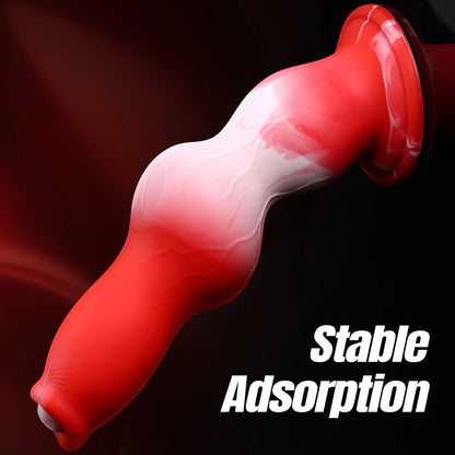 Dog Monster Dildo Anal Plug - Soft Silicone Animal Toy
