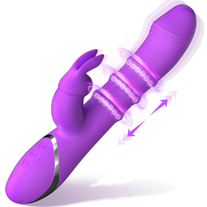 3-in-1 Rabbit Vibrator for G-Spot and Anal Pleasure
