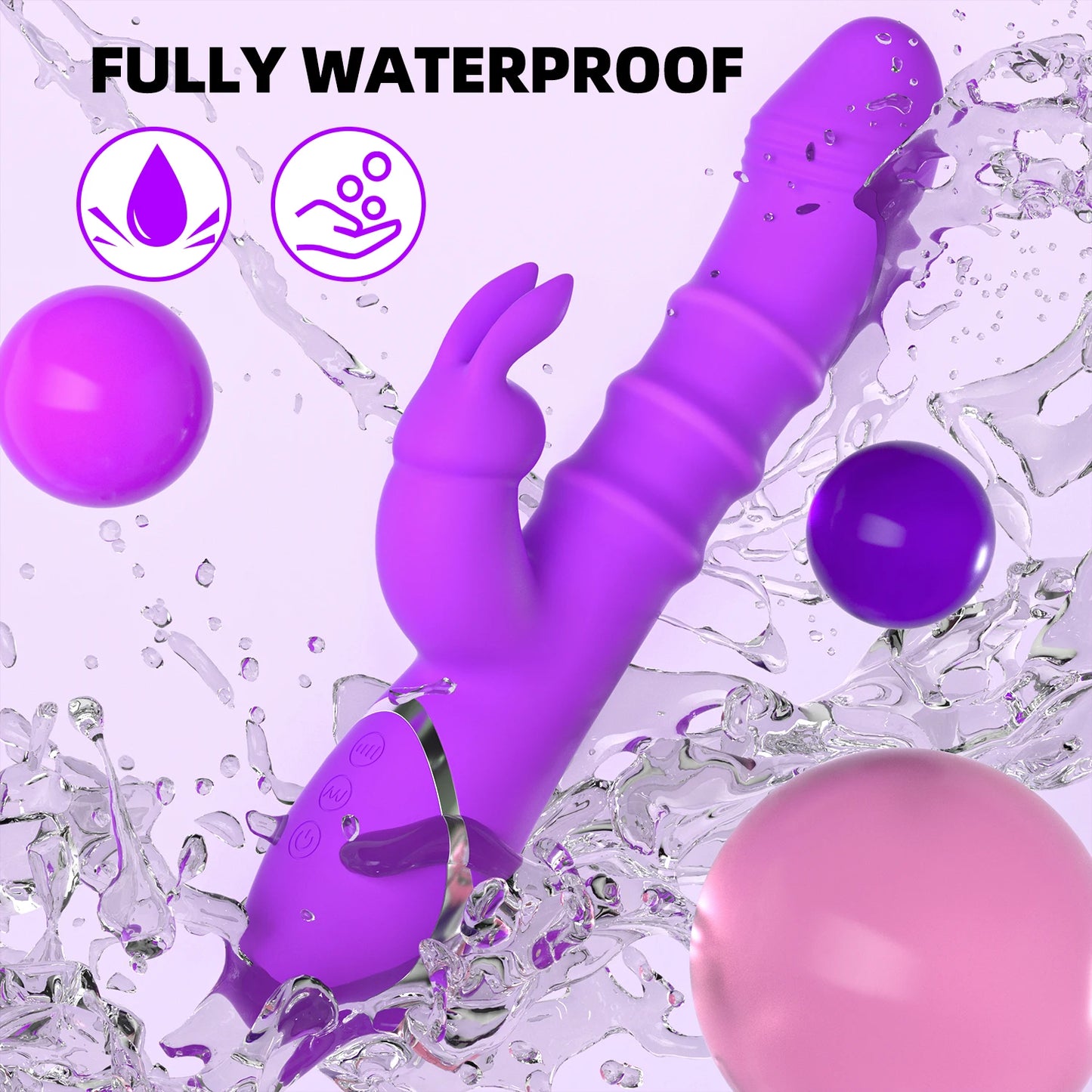 3-in-1 Rabbit Vibrator for G-Spot and Anal Pleasure